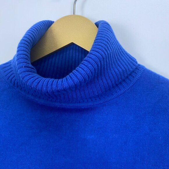French Connection Blue Turtleneck Sweater - Picture 6 of 9